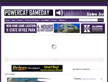 Tablet Screenshot of powercatgameday.com